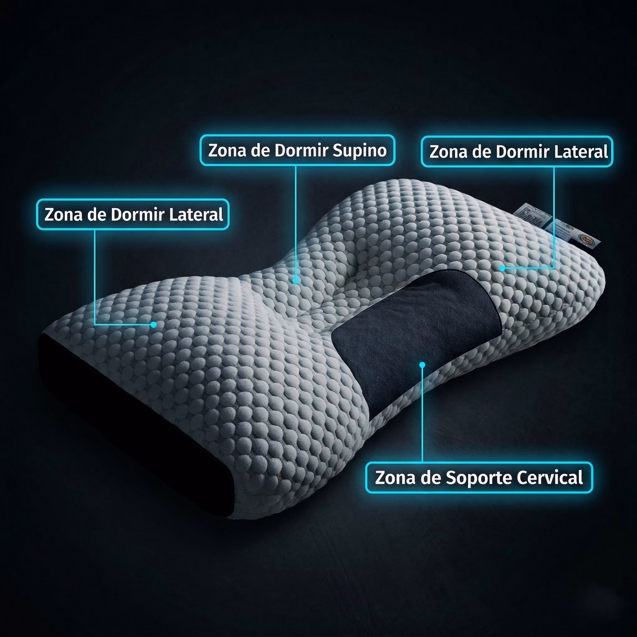 Foto de cliente usando la almohada (demo)