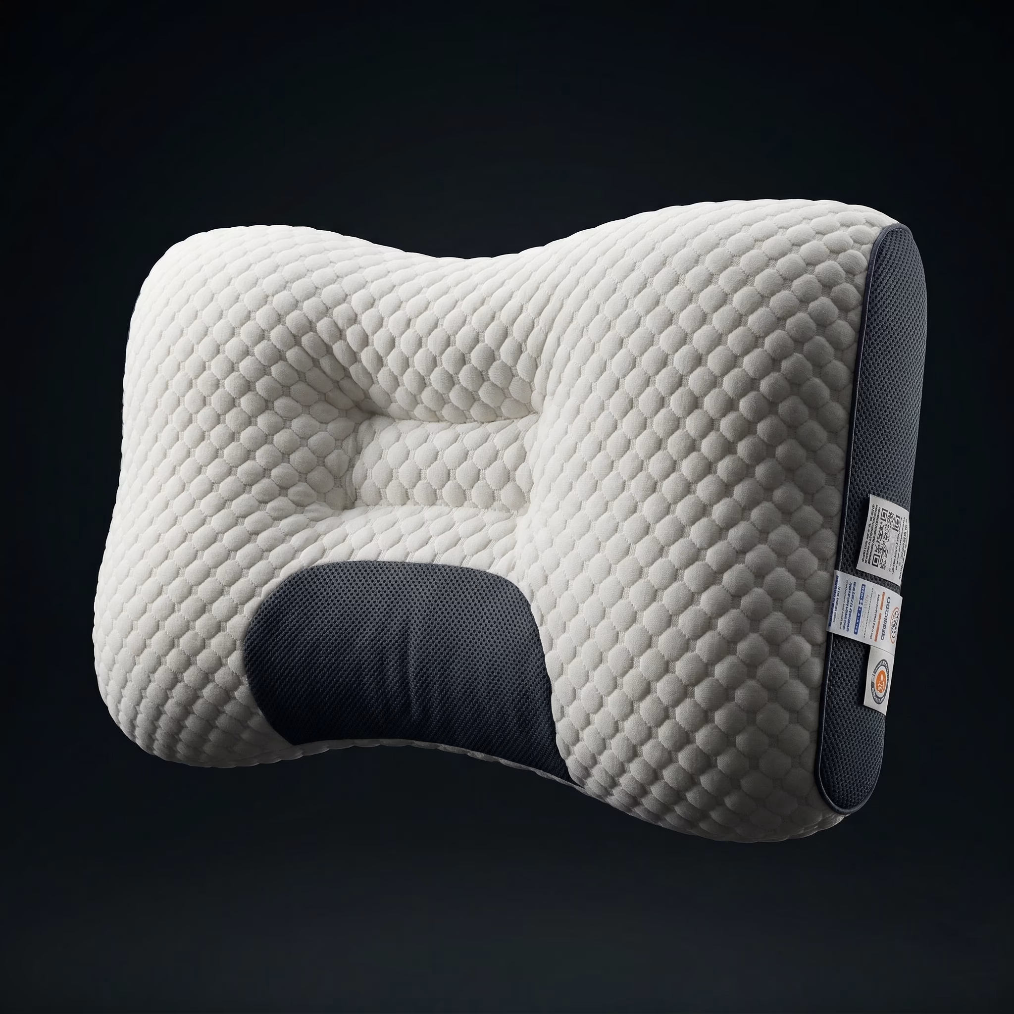 Foto de cliente usando la almohada (demo)
