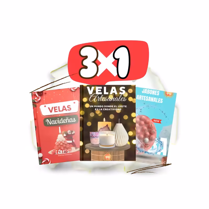 Velas y Jabones Artesanales: 3 cursos en 1
